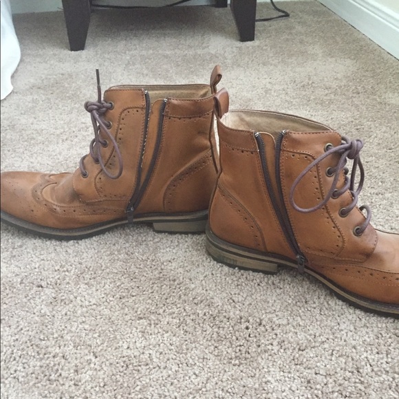 Steve Madden Men’s Swavay Wingtip Boots - Size 12 - Picture 4 of 6